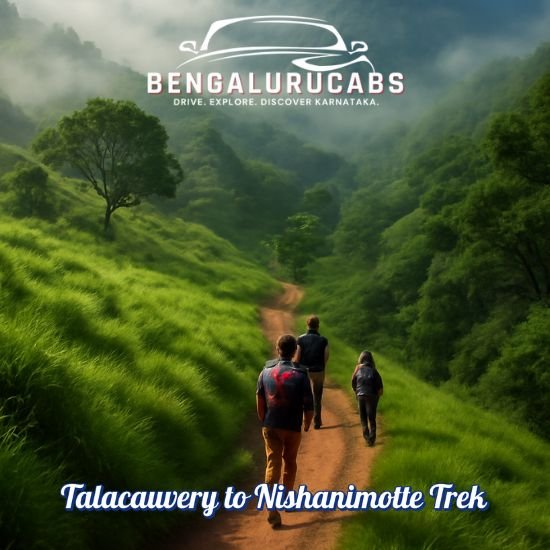Scenic view of Talacauvery to Nishanimotte Trek route with natural landscape and trekkers