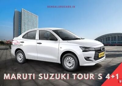 economy car rental Bengaluru Swift Dzire parked for city trips